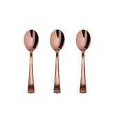 Exquisite Classic Rose Gold Plastic Tea Spoons | 20 Count