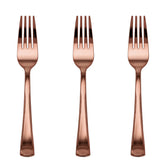 Exquisite Classic Rose Gold Plastic Forks | 20 Count