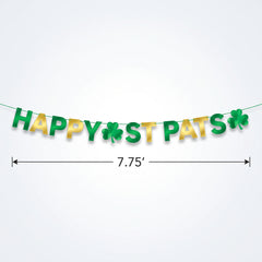 St. Patrick's Day "Happy St. Pat's" Letter Banner