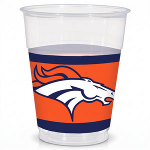 Denver Broncos 16oz Plastic Cups - 25 Pack