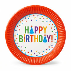 Confetti Time 6.75" Birthday Paper Plates