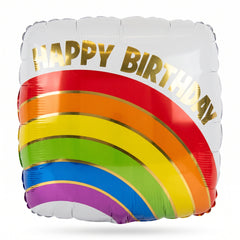 Rainbow Gold Foil Metallic Birthday Balloon
