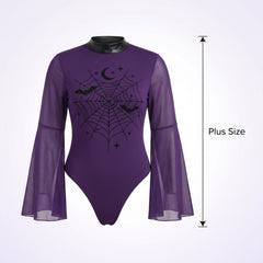 Plus Size Bad Witch Halloween Bodysuit