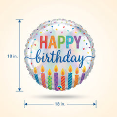 Shimmering Birthday Candle Balloon