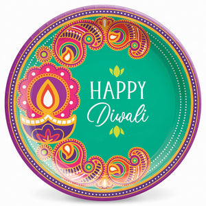 Rangoli Dream 7" Diwali Paper Plates