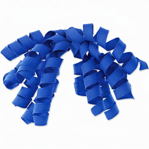 Neon Blue Curly Grosgrain Gift Bow
