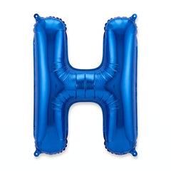 Royal Blue Foil Letter H Balloon