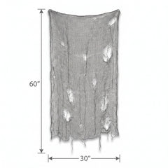 Creepy Gray Tattered Halloween Gauze Cloth Decoration