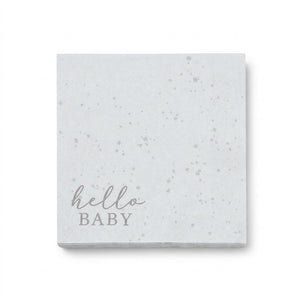 Ginger Ray "Hello Baby" Printed Luncheon Napkins - 6.5 In. x 6.5 In.