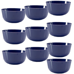Trend Glass Look Gold Plastic Bowls | 10 Count