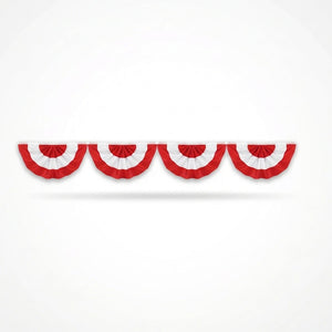 Canada Day Red and White Bunting Banner - 11 ft