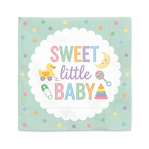 Sweet Little Baby Luncheon Napkins - 6.5 In. x 6.5 In.