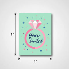Mint Bridal Shower Invitations