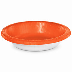 Vibrant Orange 20oz Paper Bowls - Pack of 20