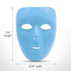Light Blue Full Face Mask - Team Spirit Costume Accessory