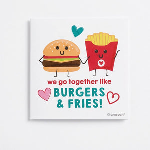 Valentine's Day Food-Themed Temporary Tattoos, 48-Pack