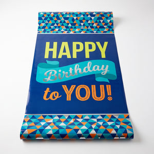 True Blue Happy Birthday Banner
