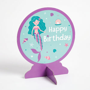 Mermaid Happy Birthday Table Decoration