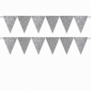 Sparkling Silver DIY Pennant Banner Kit - 20 ft