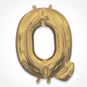 Metallic Gold Letter "Q" Foil Balloon
