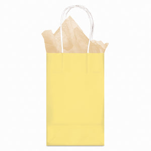 Light Yellow Small Kraft Gift Bag