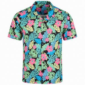 Summer Glow Tropical Print Shirt - Small/Medium