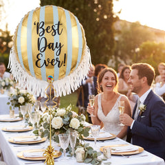 Sparkling Gold "Best Day Ever" Wedding Foil Balloon