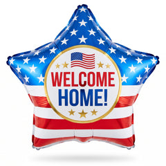 Welcome Home Star Foil Balloon