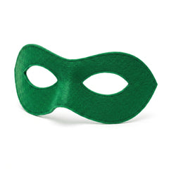 Festive Green Superhero Domino Mask