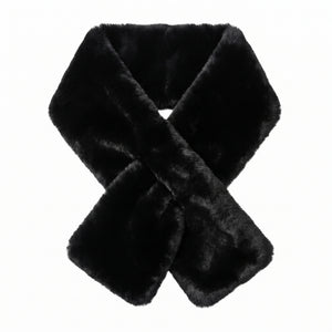 Elegant Black Faux Fur Stole Halloween Costume Accessory