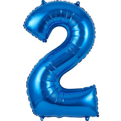 Royal Blue Number "2" Foil Balloon | 34"