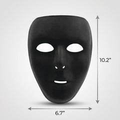 Classic Black Full Face Mask - Team Spirit Costume Accessory