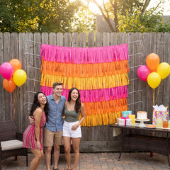 Vibrant Summer Throwback Fringe Wall Decor Kit