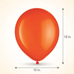 Vibrant Orange Latex Balloons - 12" | Pack of 72