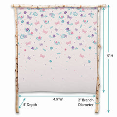 Butterfly Flutter Canvas Backdrop for Weddings and Parties