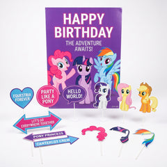 My Little Pony Birthday Scene Setter Kit with Photo Props