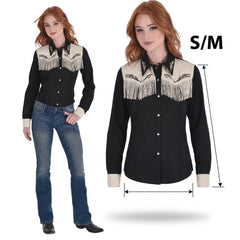 Women's Western Fringe Shirt - S/M Halloween Costume
