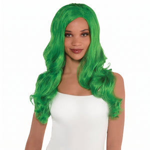 Glamorous Festive Green Team Spirit Wig