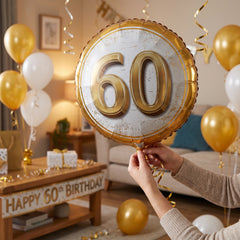 Golden Age 60th Birthday Foil Balloon