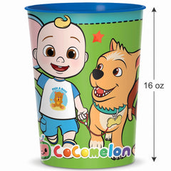 CoComelon Reusable Favor Cup - 16 oz, Bright Green Party Keepsake