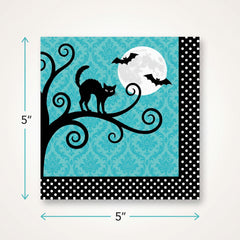 Frightfully Fun Halloween Beverage Napkins - 5 In. X 5 In.