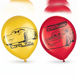 Disney Cars 3 Latex Balloons - 12" Party Set (6 Pack)