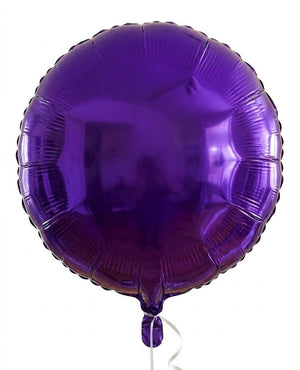 Metallic Purple Circle Foil Balloon - 18"