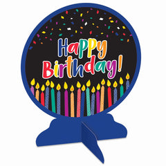 Vibrant Birthday Candle Table Centerpiece