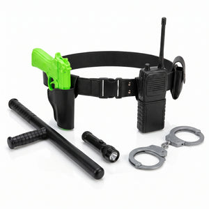Police Officer Costume Accessory Belt Kit