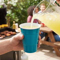 18oz Medium Royal Blue Plastic Cups
