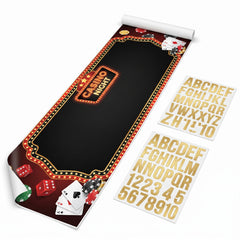 Roll the Dice Customizable Casino Banner Decoration