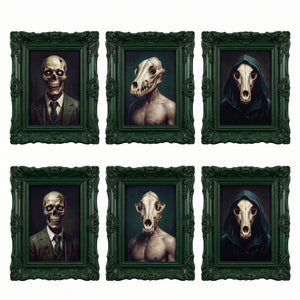 Dark Academia Skull Lenticular Wall Decor Set
