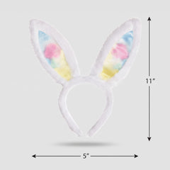 Rainbow Easter Bunny Ears Headband