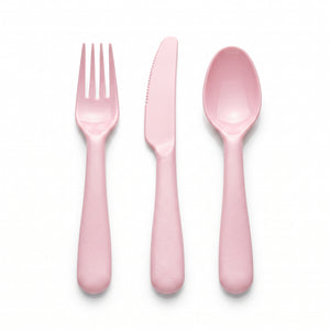 Brava! Elegant Pink Plastic Cutlery Set - 24 Count